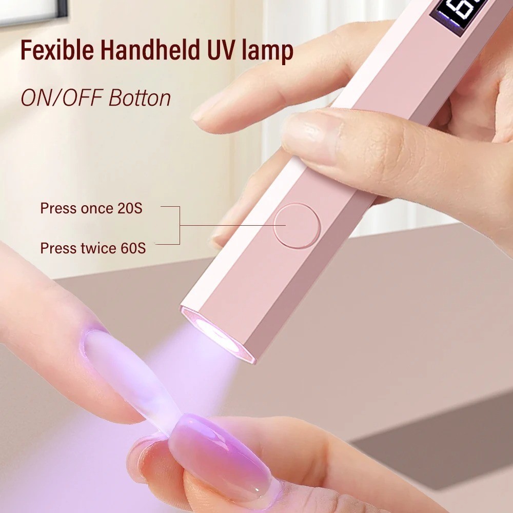 Portable Mini Nail 💅🏼Lamp UV LED Light – Handheld Gel Polish Dryer Curing Lamp