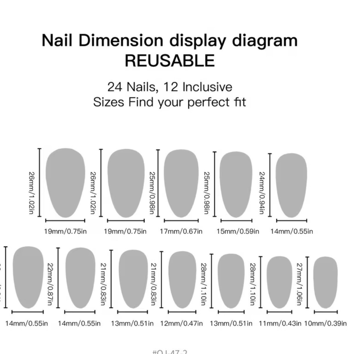 New! 24 3D Chrome Green & Purple Iridescent Long Length Almond Press on Nails