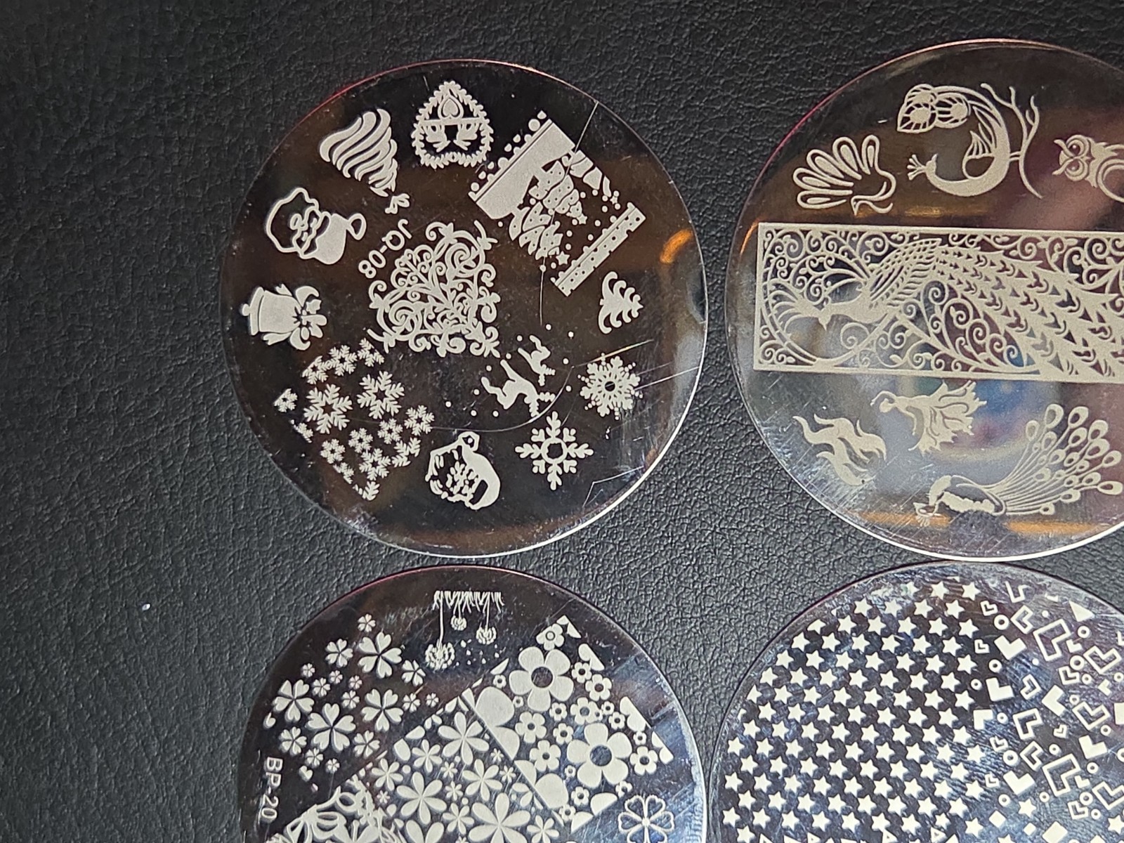 23 small Round Nail stamping plates