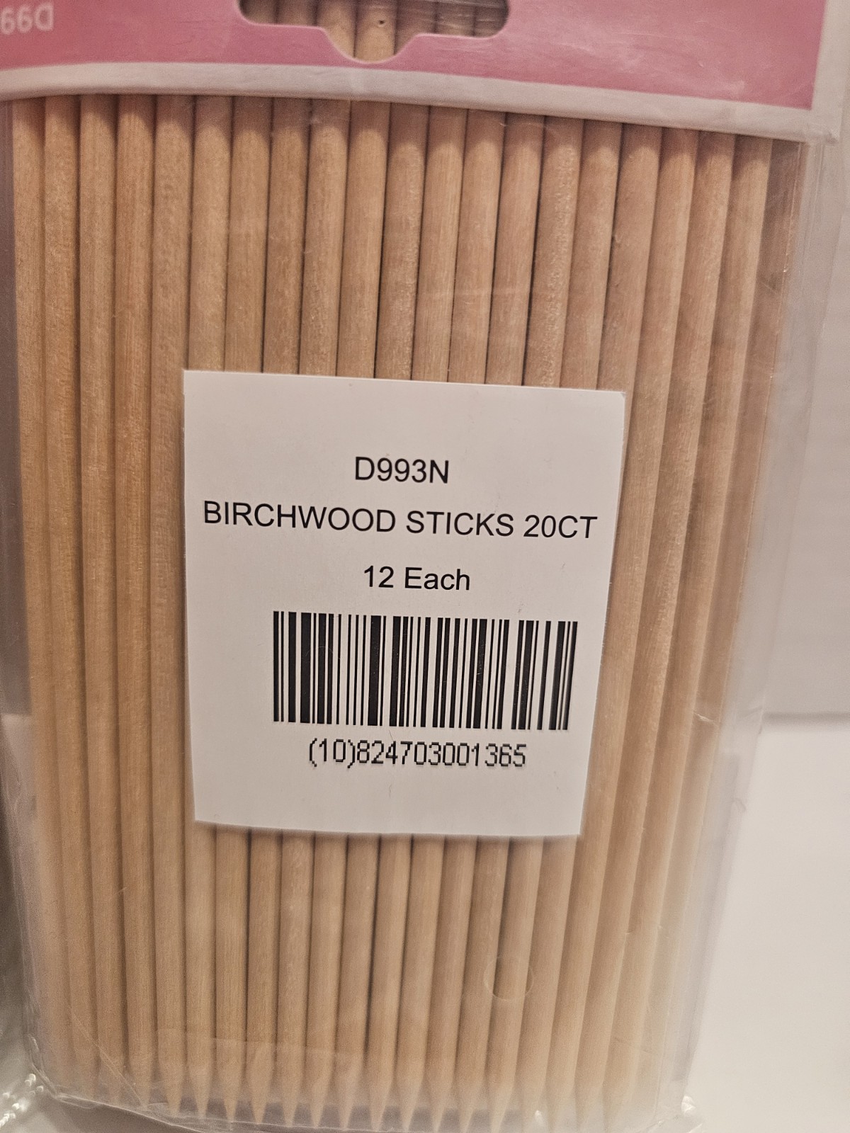 Diane Wooden Manicure Sticks – 24 Packs Of 20 – 480 Sticks Total.
