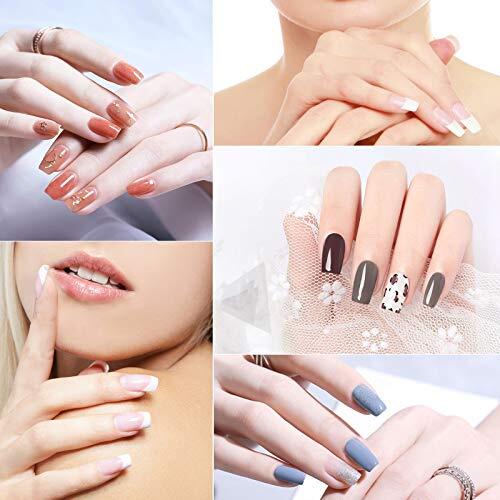 500PCS Short Nail Tips for Acrylic Nails – Clear Lady French Acrylic Style #4
