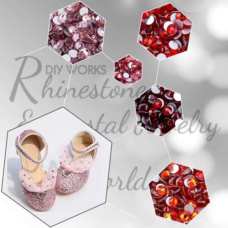 2mm 3mm 4mm 5mm 6mm Faceted Crystal Glass Rhinestones Flat Back Nail Art Gems