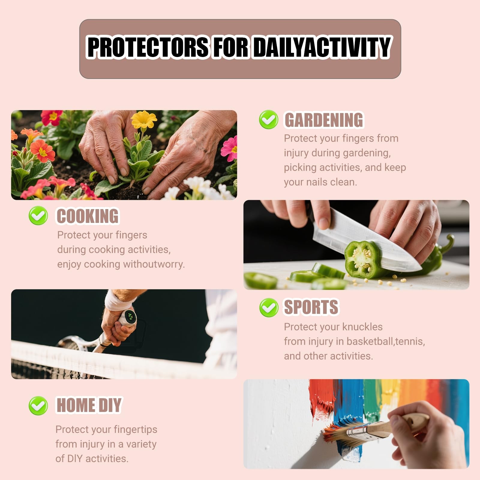 16 PCS Breathable Gel Finger Cots Tip Protection Protectors Promote Healing