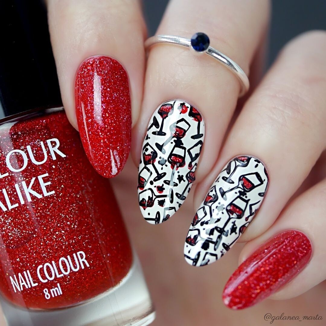 B073 Ciao Italia Stamping Plate For Stamped Nail Art Design