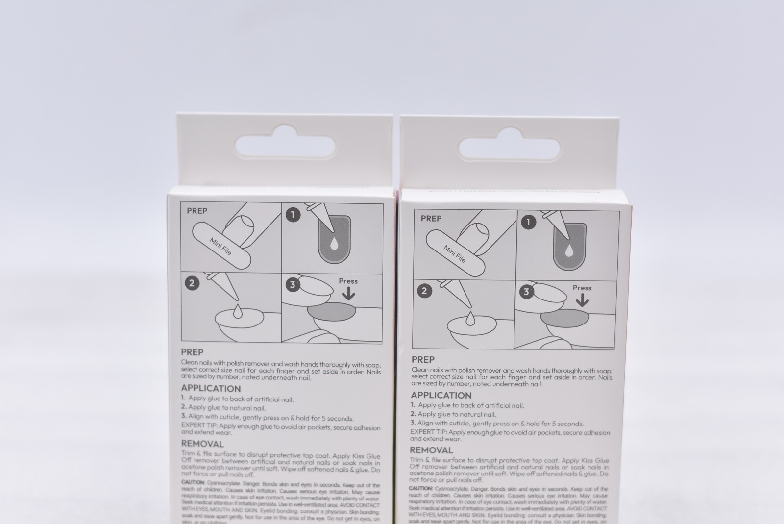 Lot of 2 Kiss Voguish Fantasy FV23 Medium Nails – 28 Nails