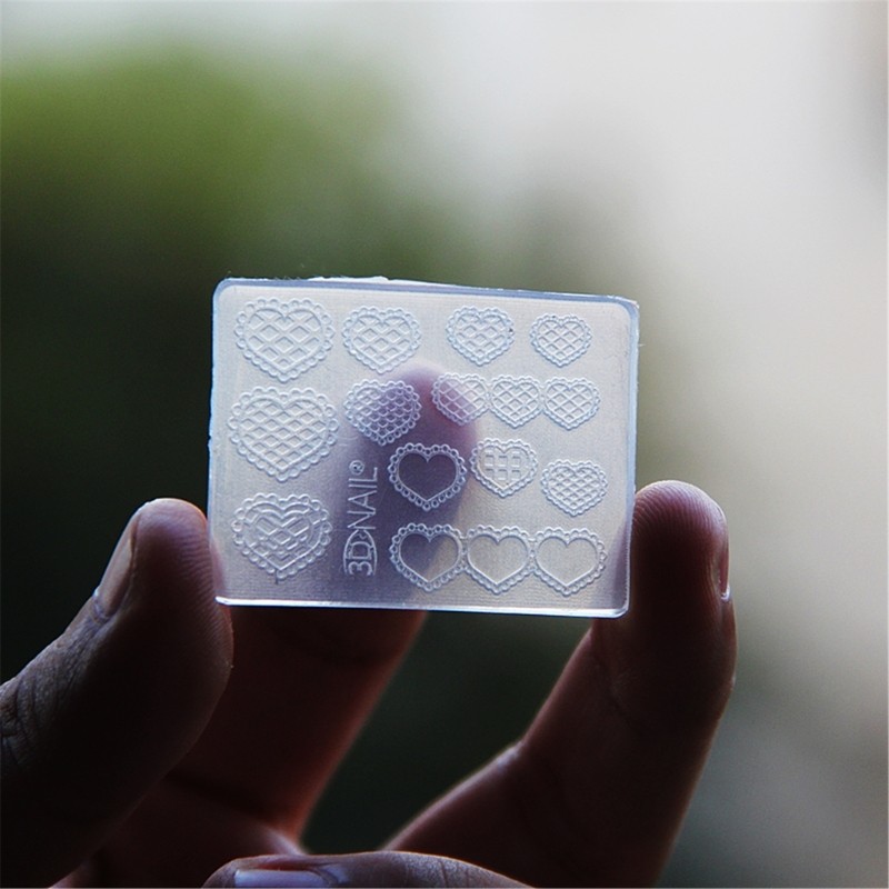 Nail Art Silicone Molds 12Pcs Set Suitable for Gel Dropping Leaves Shapes
