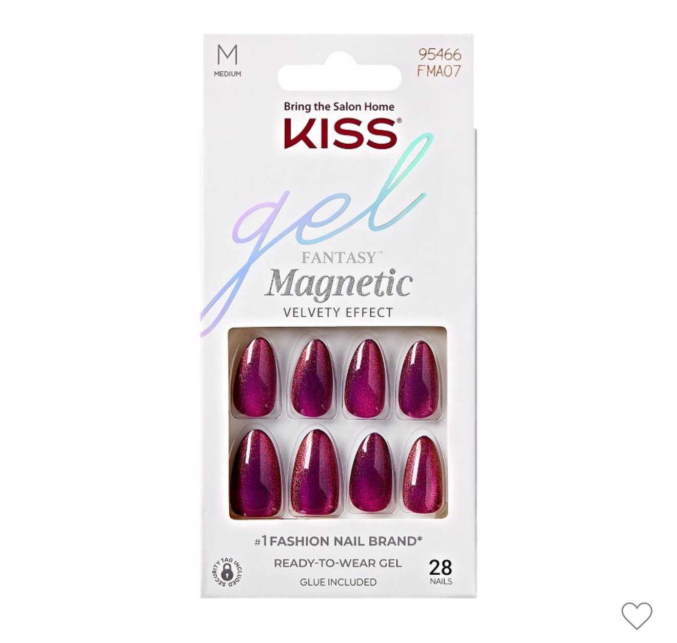 KISS Press-On Nails Gel Fantasy Magnetic Velvet & Bare But Better Ombre TruNude
