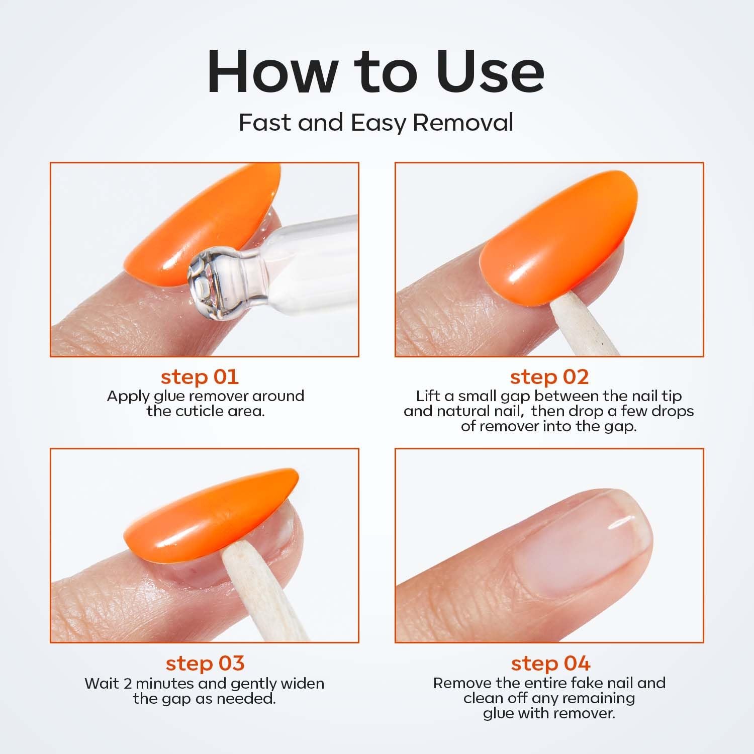 Modelones 50 ML Nail Glue Remover for Base Coat 1.69 Fl Oz (Pack of 1), Clear