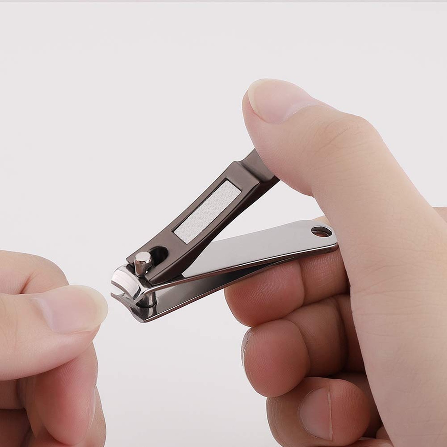 Nail Clippers Set with Build-in Nail File, Durable Sharp Zinc Alloy Fingernai…