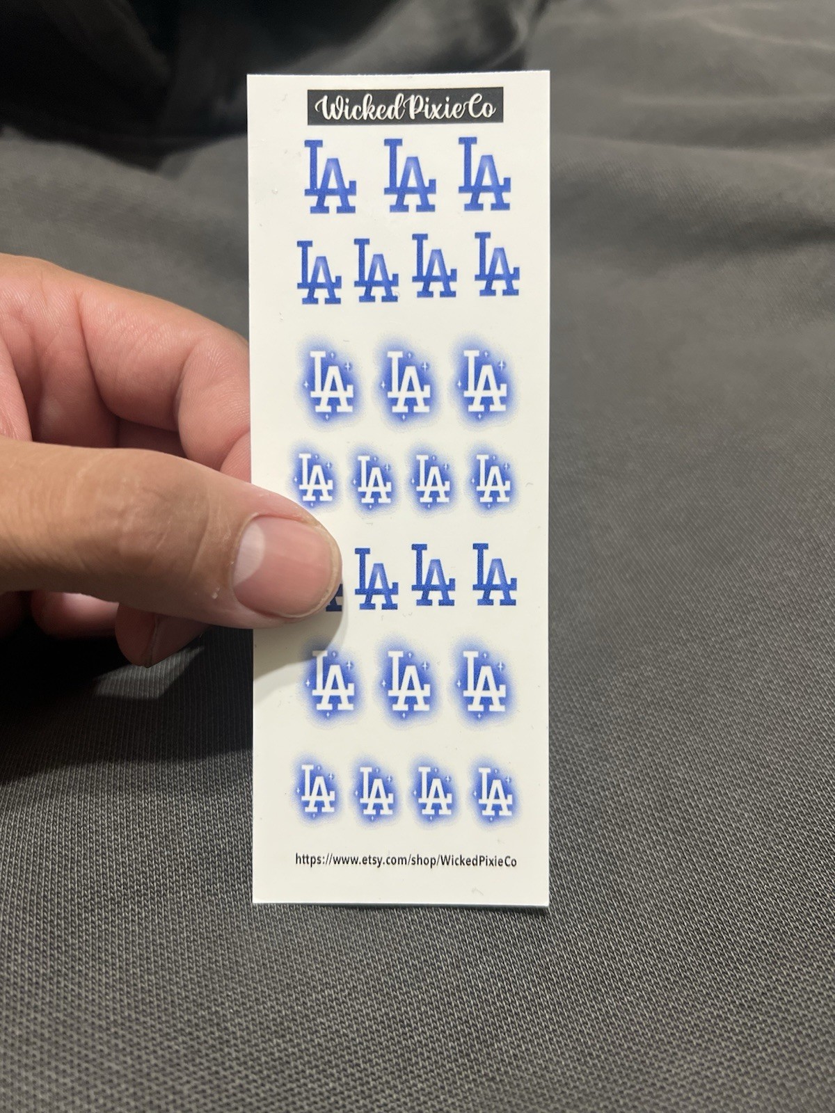 Nail Decals Dodgers Baseball Nail Water Slide MLB La Dodgers