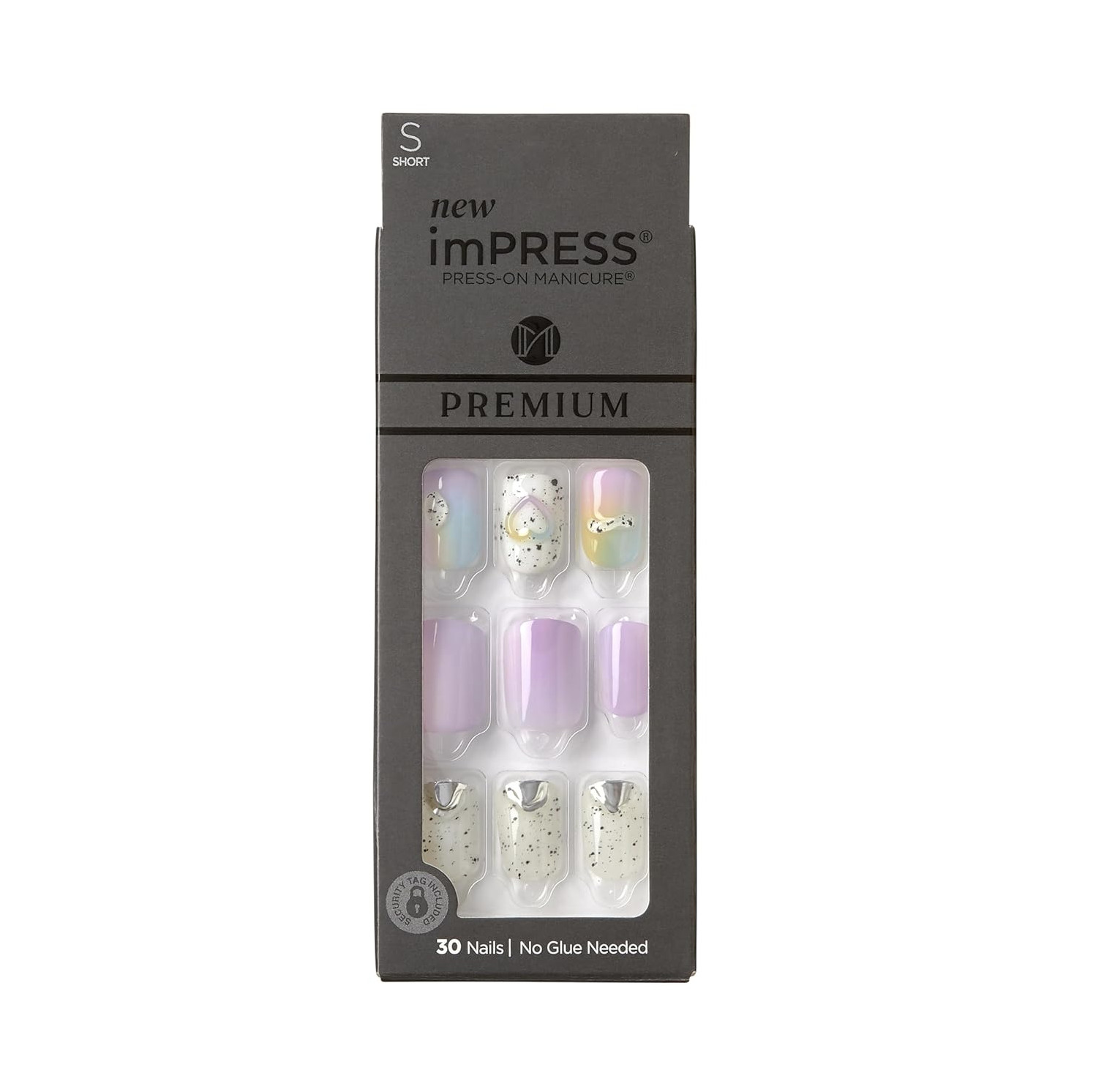 Kiss imPRESS Premium Edition Sweet Life Short No Glue Manicure Press-On Nails