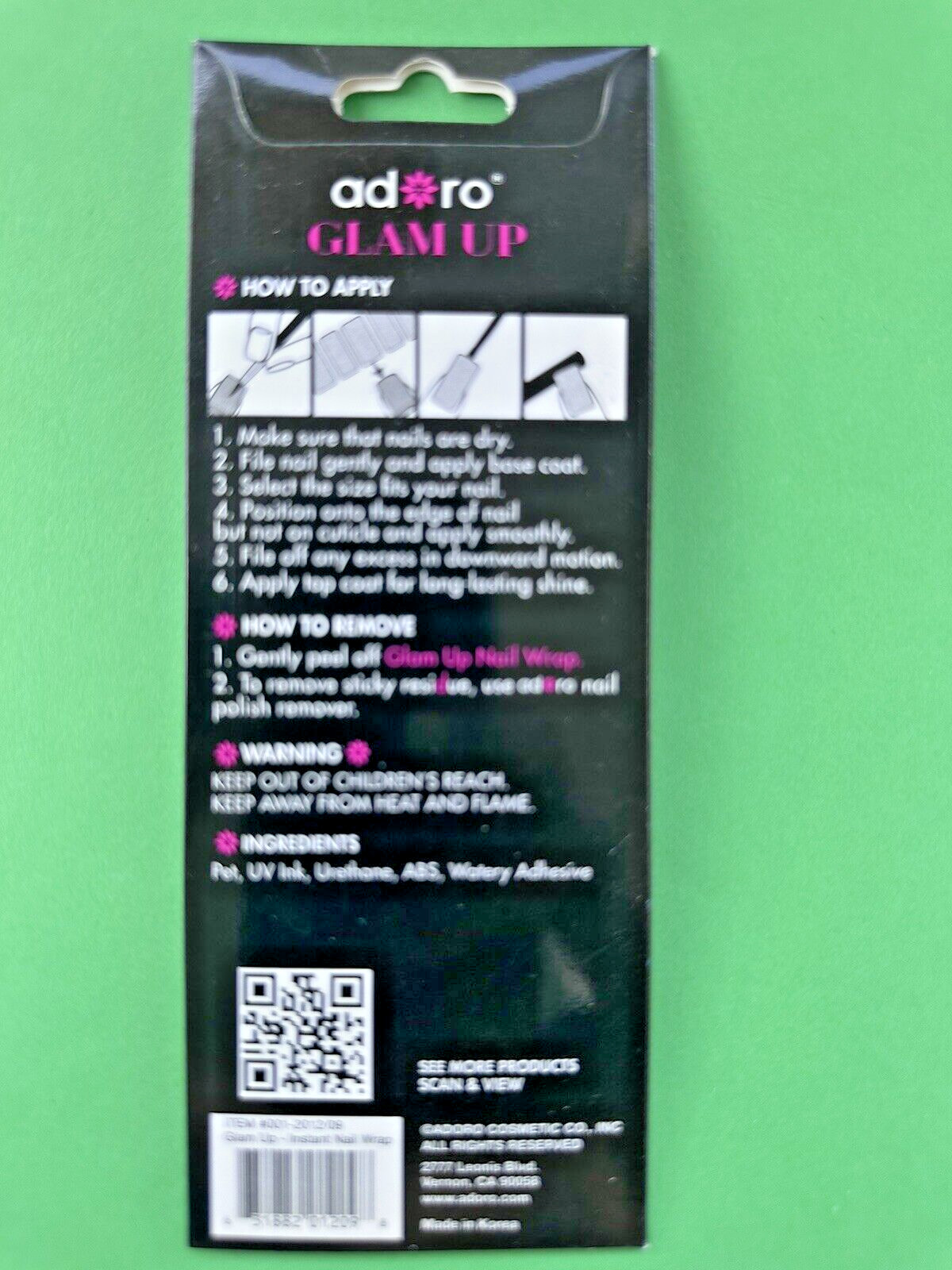 20 Strips In a Pack Instant Nail Wrap, Peel and Apply, Hottest design Brand New.