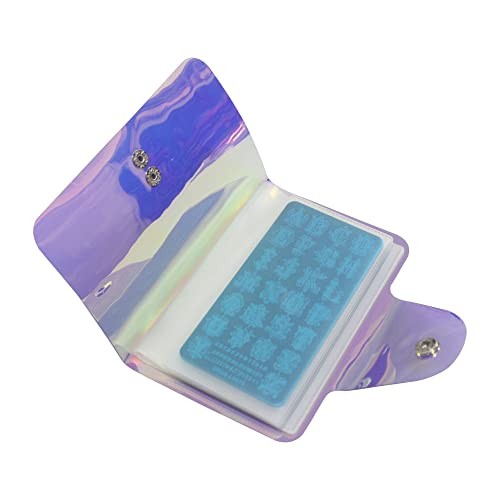 Nail Art Stamp Plate Collection 20 Solts Pink Color Image Plate A-Purple