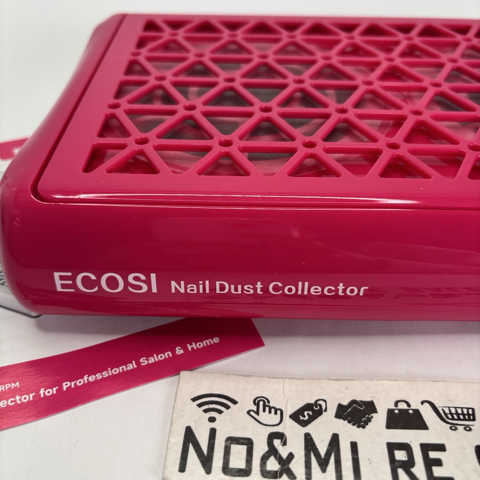 Nail Dust Collector, 8000RPM & 1600PA Dual Turbo Professional Vacuum Fan Dust