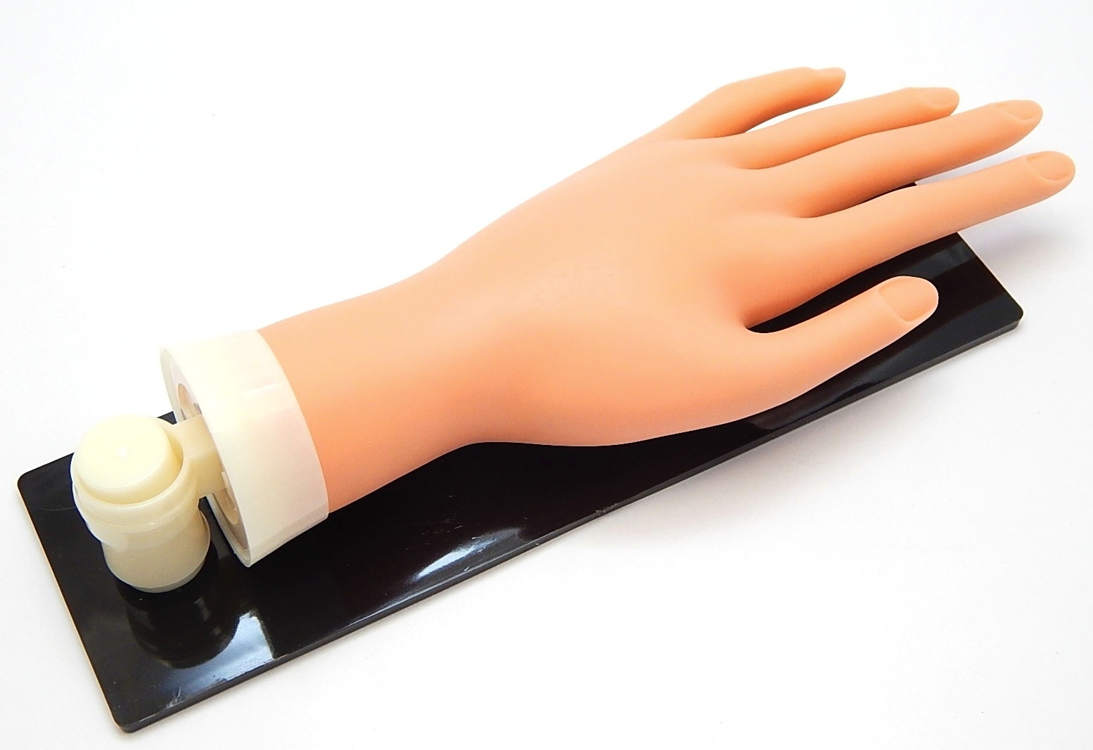 PRACTICE MANNEQUIN HAND FLEXIBLE FINGER NAILS WITH ACRYLIC BOARD
