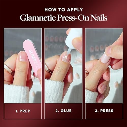 Deathly Hallows Press On Nails – Black Almond Matte & Glossy Finish | 30 Nail Ki