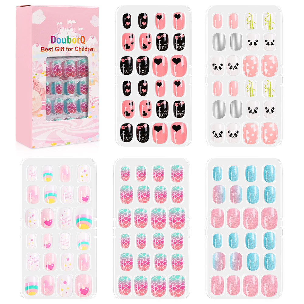 120Pcs/Set Children’s Lovely Nail Enhancement Set Best Gifts For Kids