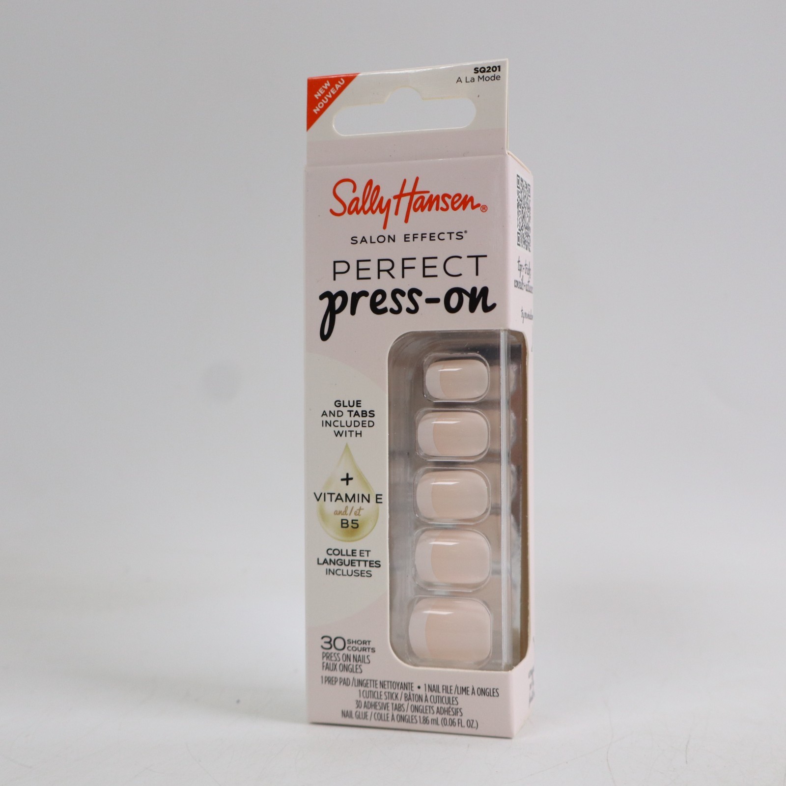 2 PACK Sally Hansen Salon Effects Perfect Press-on Nails, A La Mode SQ201
