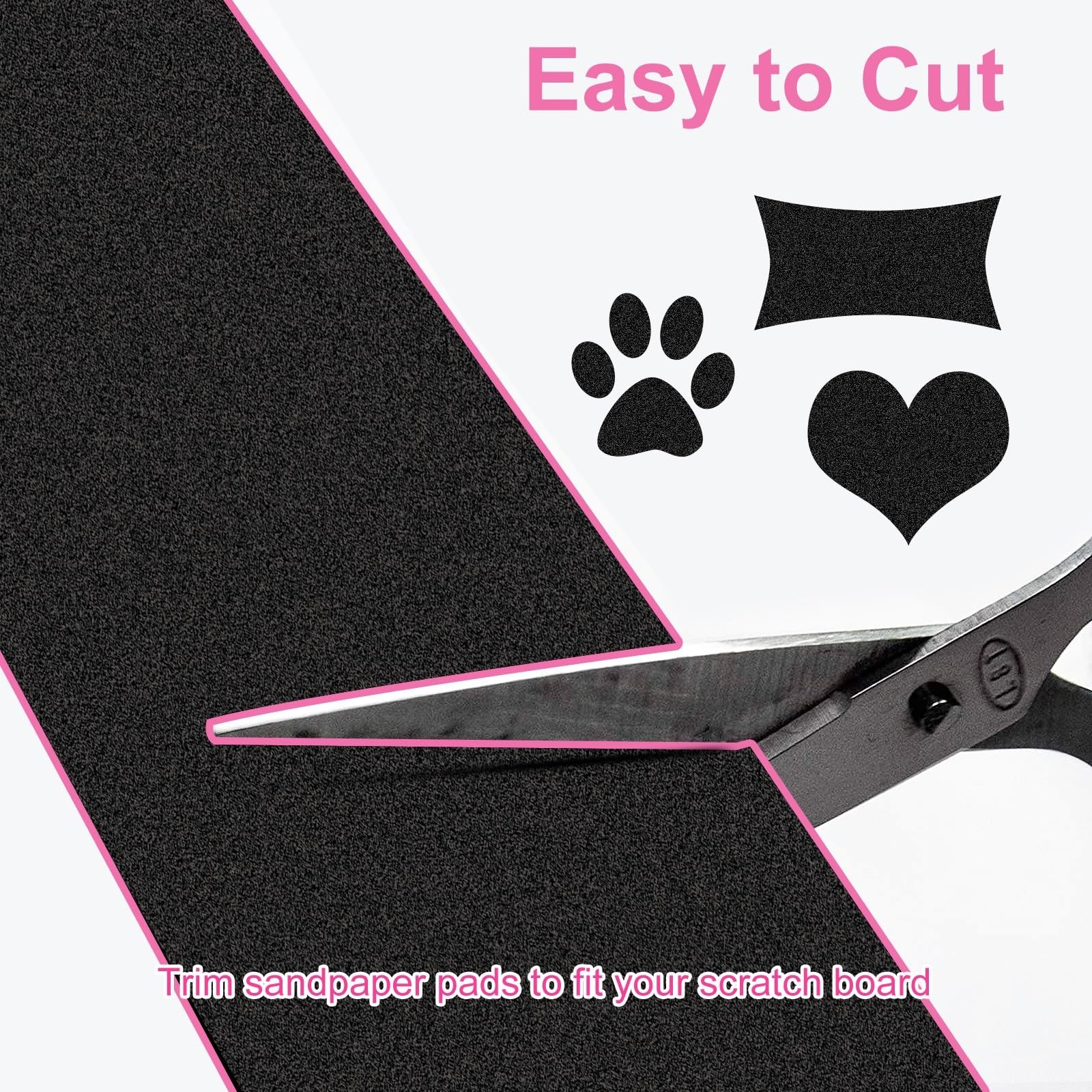 Self Adhesive Emery Paper, Dog Scratch Pad Replaceable Stickyback Sandpaper N…