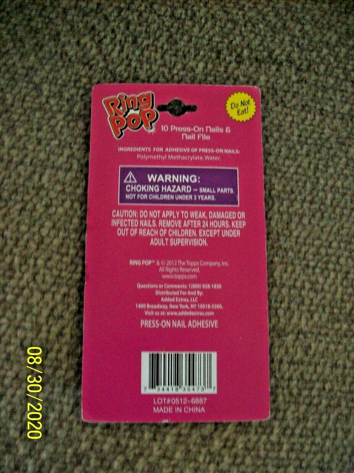 Ring Pop 10 Press-On Nails & Nail File