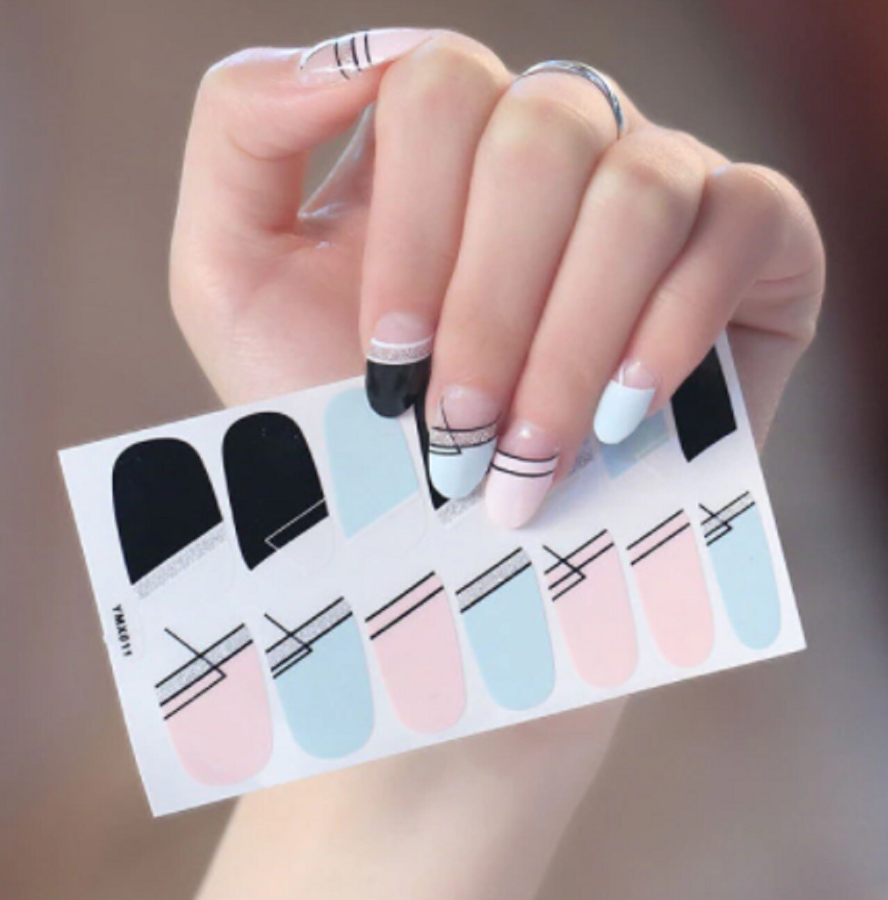 14 pcs/sheet Nail Art Self Adhesive Water Proof Nail Wraps