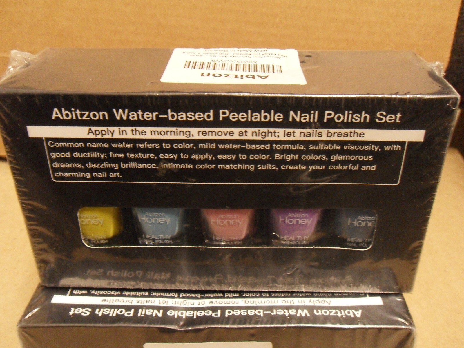 New Nail Art Set Abitzon 10 Bottle Nail Polish Set – Non-Toxic Water Based