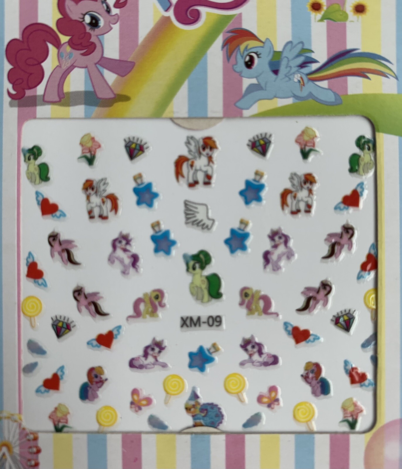NEW My Little Pony Nail Decal Transfer Stickers
