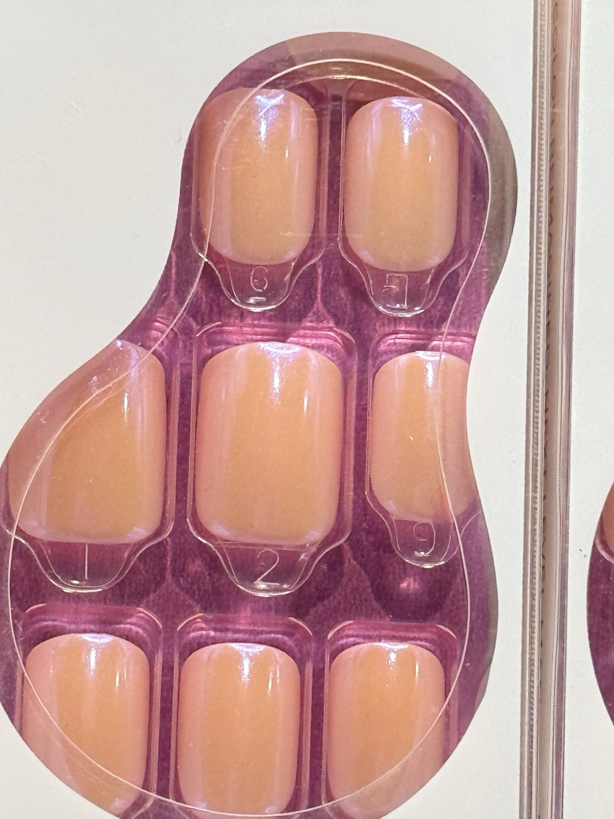 Kiss imPRESS ColorFX Press-On Nails Short Peach Nude 91547 Satellite Lot Of 3