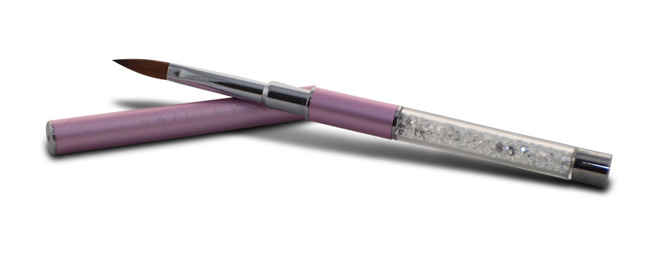 Nailery Crystal Acrylic Nail Brush # 6 – Australian Seller
