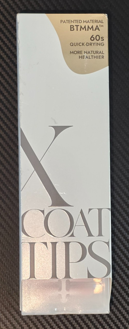 BTArt Box Nail X Coat Tips PK090 White Square Long Square Nails