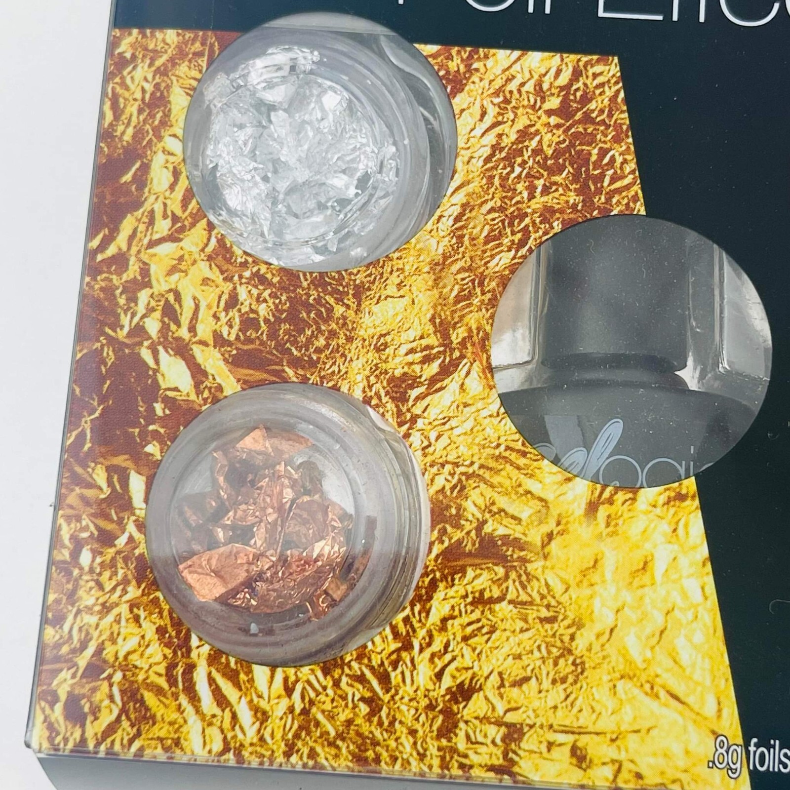 Pretty Woman USA Foil Effect .8g foils 4x.2g each & Nail Polish .27 FL. Oz., NEW