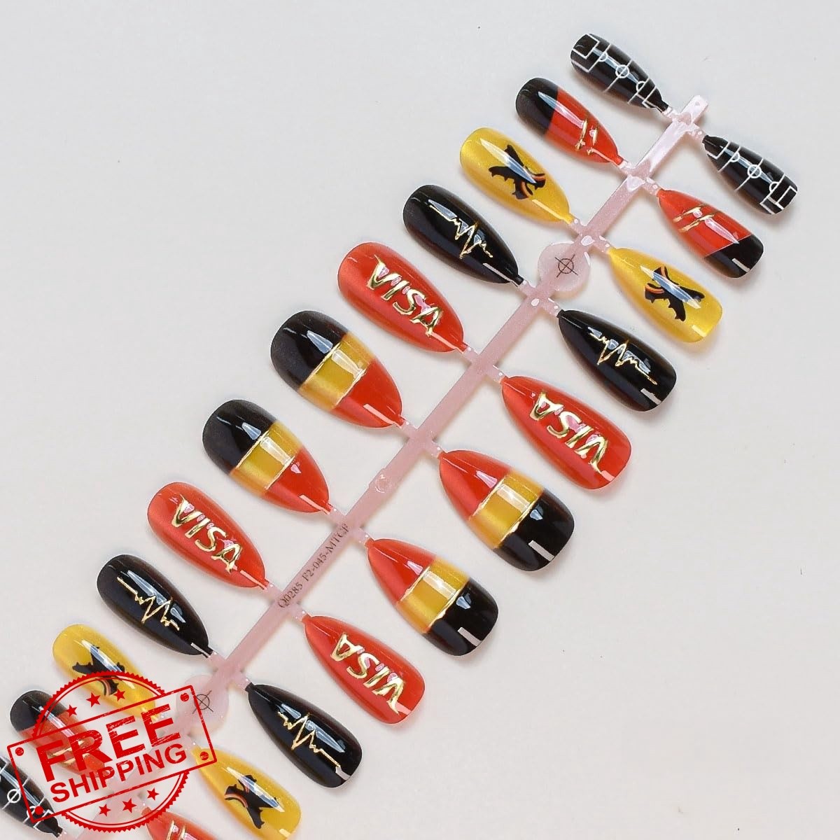 Rdntbeu Style-12 Cat Eye Press On Nails Medium Almond