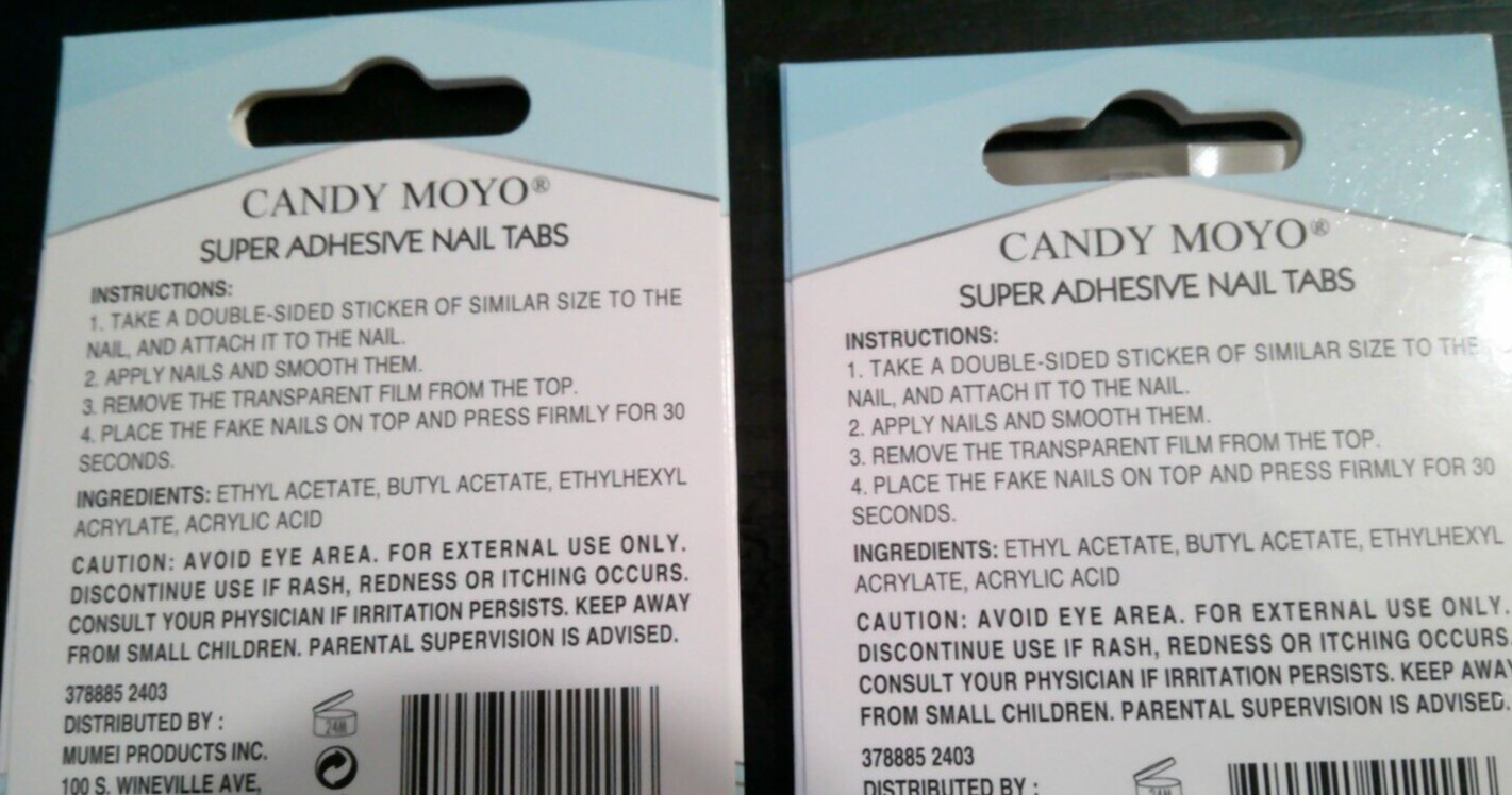 2 NEW packs super adhesive nail tabs press on nail no glue needed easy to apply