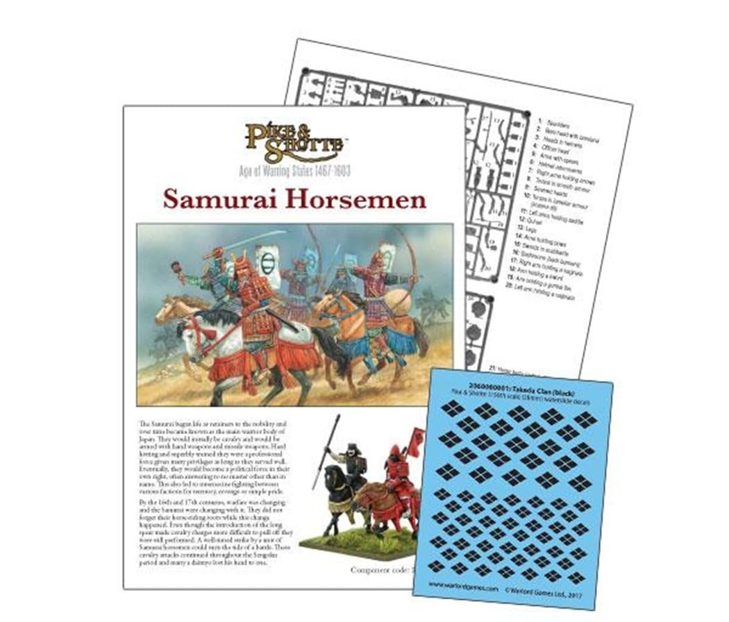 Warlord Games Samurai Horsemen – 28mm Scale Plastic Onesize, multi-coloured