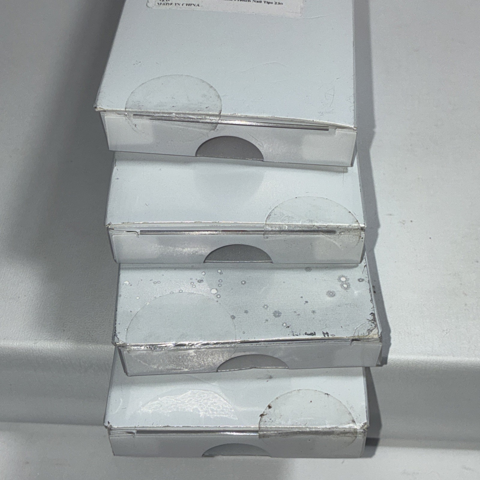 4 New BTARTBOX Almond X Coat Tips Press On Nails, Various Colors